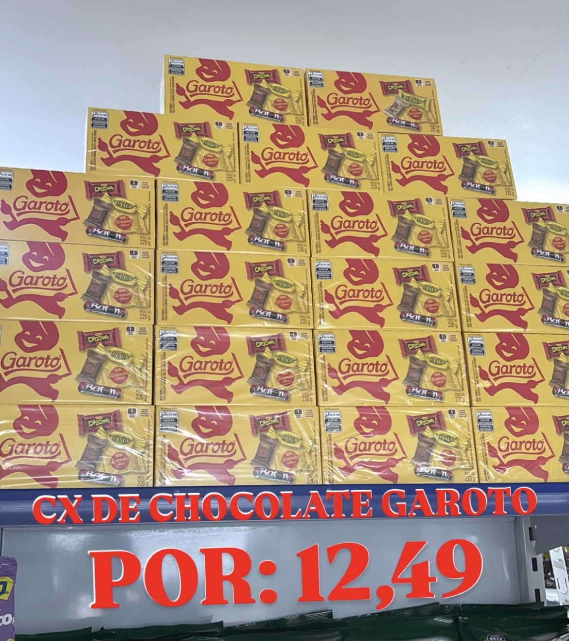 Caixa de bombom garoto