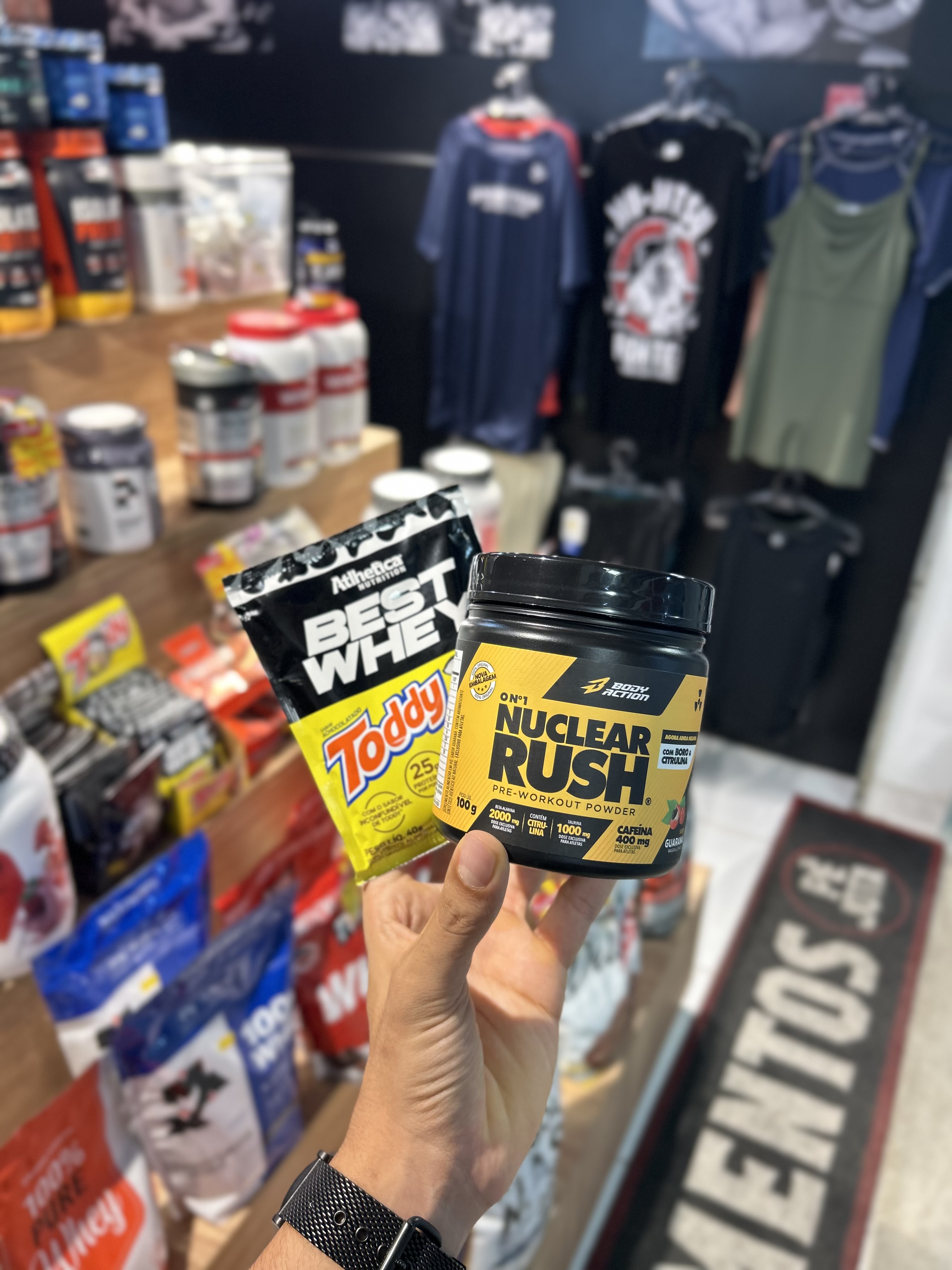 Combo promocional, compre pré treino e ganhe dose de whey best