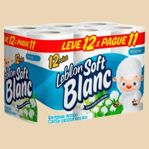 Papel Higiênico Leblon Soft Blanc 12x20m