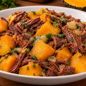 Carne seca com abóbora
