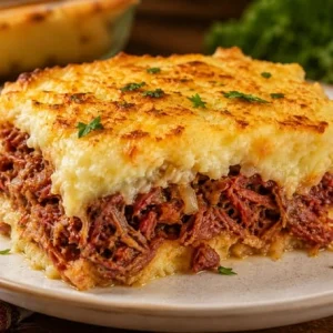 Escondidinho de carne seca