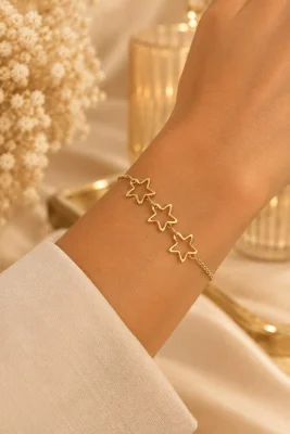 Pulseira semijóias estrelas