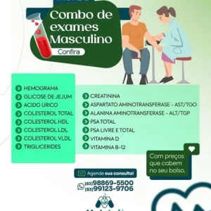 Combo de Exames Masculinos