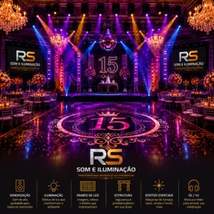 Som e Iluminação Festa 15 Anos