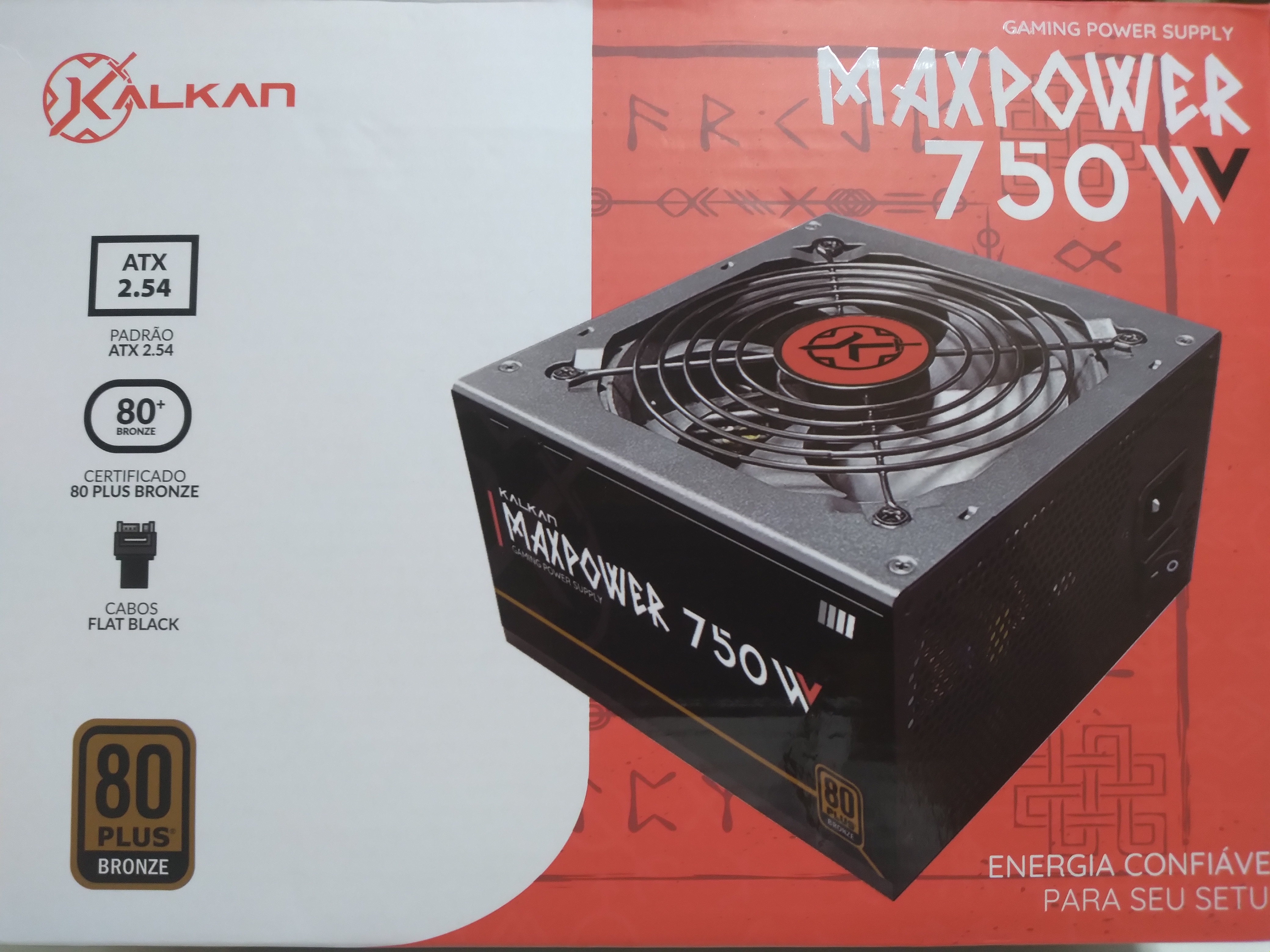 FONTE VOLTAGEM REAL 750W 80PLUS