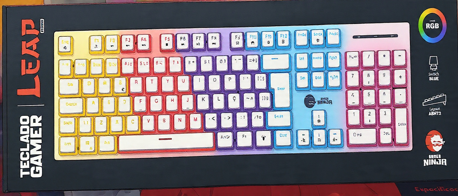TECLADO MECÂNICO- NINJA- LEAP