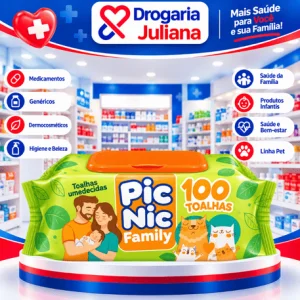 TOALHAS UMEDECIDAS PIC NIC