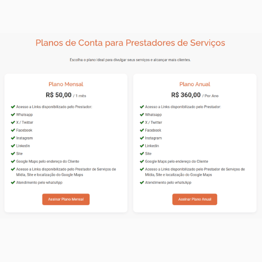 Planos de Divulgação